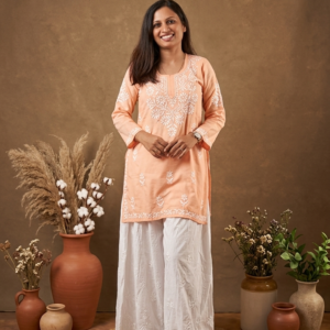 Modal Short Peach Kurti