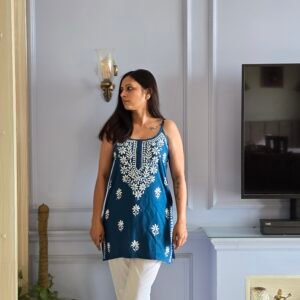 Spaghetti Short Royal Blue Top